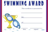 Free Swimming Certificates, Printable Swimming Certificate in Free Swimming Certificate Templates