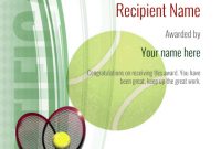 Free Tennis Certificate Templates – Add Printable Badges throughout Tennis Gift Certificate Template