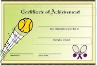 Free Tennis Certificates On Womens Tennis World | Gift for Tennis Gift Certificate Template