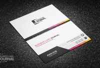 Free Unique & Modern Corporate Business Card Template throughout Call Card Templates