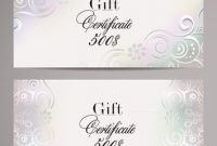 Free Vector Gift Certificate Template Free Vector Download with Elegant Gift Certificate Template