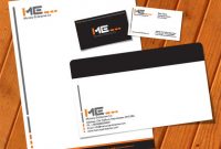 Free Vector Printable Stationery Design Template Letterhead for Business Card Letterhead Envelope Template