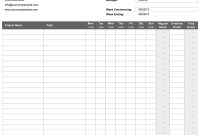 Free Weekly Timecard Template For Excel throughout Weekly Time Card Template Free