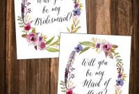 Free "will You Be My Bridesmaid?" Printables! | Be My with Will You Be My Bridesmaid Card Template