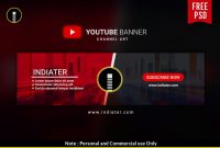 Free Youtube Channel Banner Psd Template | Youtube Banner with regard to Banner Template For Photoshop