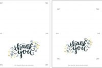 Freebie: Printable Thank You Card | Printable Thank You intended for Free Printable Thank You Card Template
