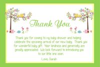 Fresh Baby Shower Thank You Cards - Babysof | Baby Thank You with regard to Thank You Card Template For Baby Shower