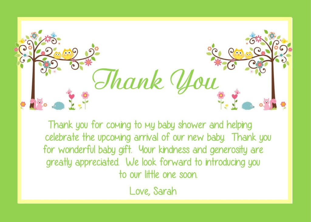 Fresh Baby Shower Thank You Cards - Babysof | Baby Thank You with regard to Thank You Card Template For Baby Shower