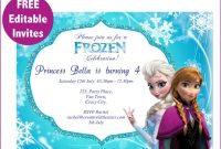 Frozen Printables Free | Free Frozen Invite-01 | Free Frozen intended for Frozen Birthday Card Template