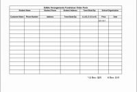 Fundraiser Order Form Template ~ Addictionary intended for Blank Fundraiser Order Form Template