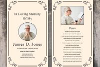 Funeral Prayer Card Template | Editable Ms Word & Photoshop Template |  Instant Download for Prayer Card Template For Word