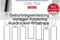 Geburtstagseinladung Vorlagen Kostenlos Ausdrucken Whatsapp throughout Frequent Diner Card Template