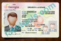 Georgia Driver License Psd Template (V1) | Psd Templates in Georgia Id Card Template