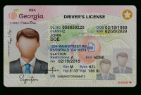 Georgia Driver License Psd Template (V2) with Georgia Id Card Template