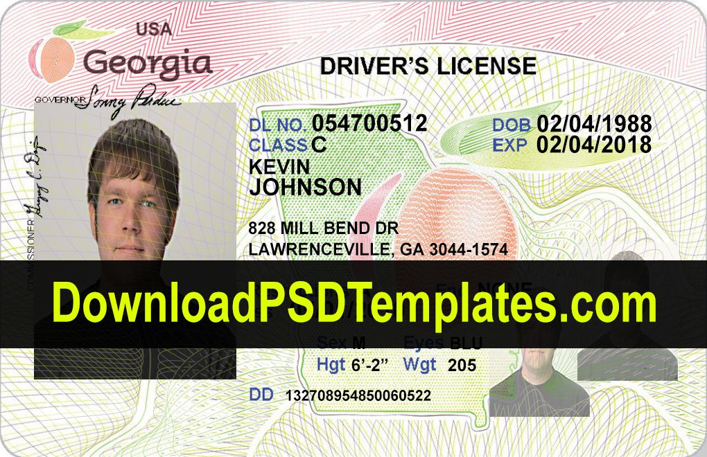 Driver's License [Editable Psd Template Download with regard to