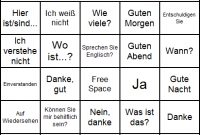German Bingo Card | Bingo Card Template, Bingo Template within Ice Breaker Bingo Card Template