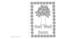 Get Well Soon Card Colouring Templates (Sb8890) – Sparklebox for Get Well Card Template