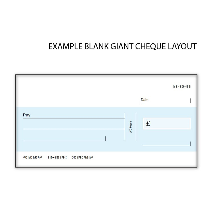Giant Cheques intended for Large Blank Cheque Template