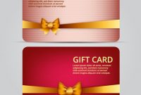 Gift Card Template Free Vector with regard to Gift Card Template Illustrator