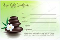 Gift Certificate 21 | Vales De Regalo, Certificados De for Massage Gift Certificate Template Free Printable