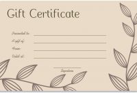 Gift Certificate Template For Google Docs | Awsom pertaining to Present Certificate Templates