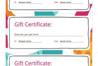Gift Certificate Template: Free Download, Create, Fill inside Fillable Gift Certificate Template Free