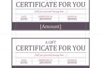 Gift Certificate Template | Gift Certificate Template Word in Small Certificate Template