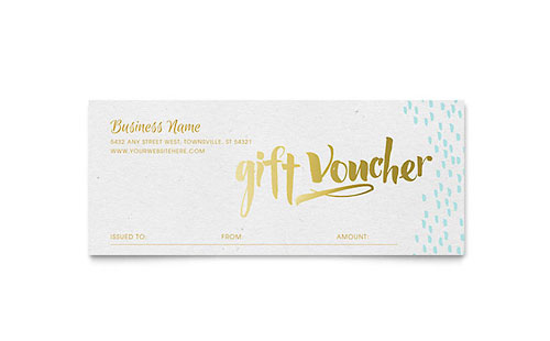 Gift Certificate Templates - Indesign, Illustrator, Word with Indesign Gift Certificate Template
