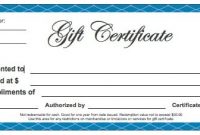 Gift Certificate Templates – Word Excel Fomats throughout Company Gift Certificate Template