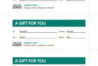 Gift Certificates in Gift Certificate Template Publisher