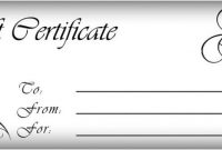 Gift Certificates Templates | Free Printable Gift for Printable Gift Certificates Templates Free