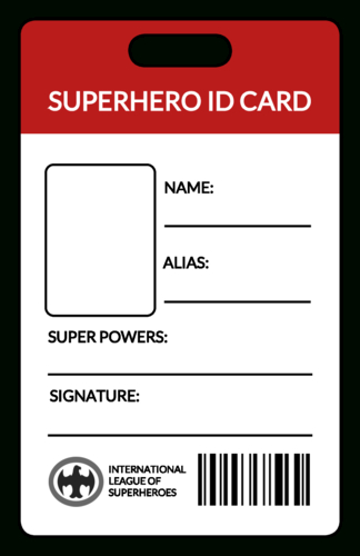 Give Students And Kids Fun Id Card Badges With This Free regarding Id Card Template For Kids