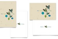 Glad Tidings Greeting Card Template Design with Small Greeting Card Template