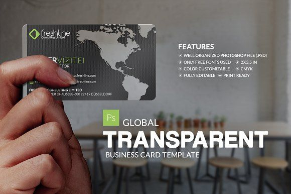 Global Transparent Business Card | Photography Business with regard to Transparent Business Cards Template
