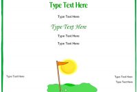 Golf Certificate Templates For Word (4) – Templates Example pertaining to Golf Certificate Templates For Word