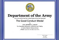 Good Conduct Certificate Template – Word Templates within Army Good Conduct Medal Certificate Template