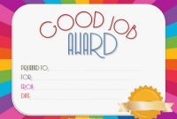 Good Job Certificate | Certificate Templates, Good Job, Best within Good Job Certificate Template
