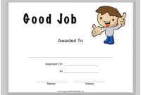 Good Job Certificate Template Download Printable Pdf in Good Job Certificate Template