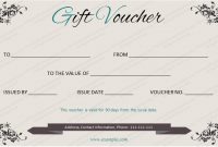 Graceful Gift Card Template | Voucher Template Free, Gift for Elegant Gift Certificate Template