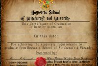 Graduation Certificate 1Captainjackharkness | Hogwarts in Harry Potter Certificate Template