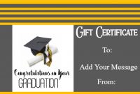 Graduation Gift Certificate Template – Free & Customizable pertaining to Graduation Gift Certificate Template Free