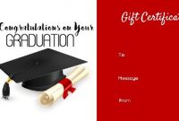 Graduation Gift Certificate Templates – 101 Gift Certificate pertaining to Graduation Gift Certificate Template Free