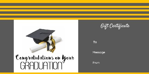 Graduation Gift Certificate Templates | Gift Certificate throughout Graduation Gift Certificate Template Free