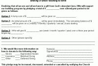 Growing In Grace, Building To Serve – Sample Pledge Card with regard to Pledge Card Template For Church