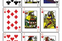 Guyenne Classic Deck Of Playing Cards Printable Template in Deck Of Cards Template