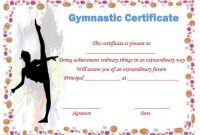 Gymnastic Certificate: Creative Certificates Free To intended for Gymnastics Certificate Template