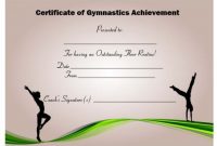 Gymnastic Certificate: Creative Certificates Free To with regard to Gymnastics Certificate Template