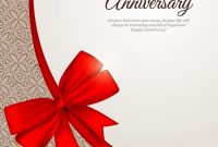 Happy Anniversary Vector – Free Vector Site | Download Free with Template For Anniversary Card