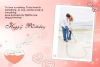 Happy Birthday Card Love (205) [] – $5.90 : 5Psd Photo with Photoshop Birthday Card Template Free
