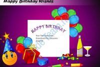 Happy Birthday Wishes Powerpoint Presentation Slides Slide14 within Greeting Card Template Powerpoint